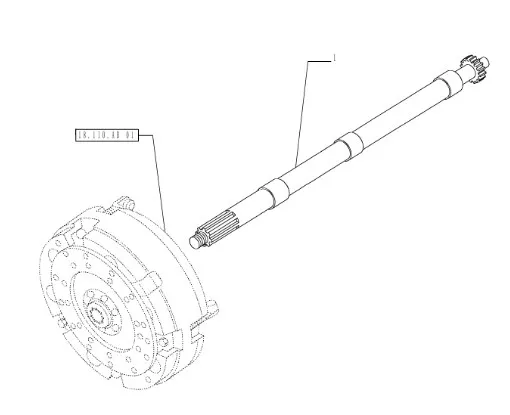 47978666 - Вал с шлицами